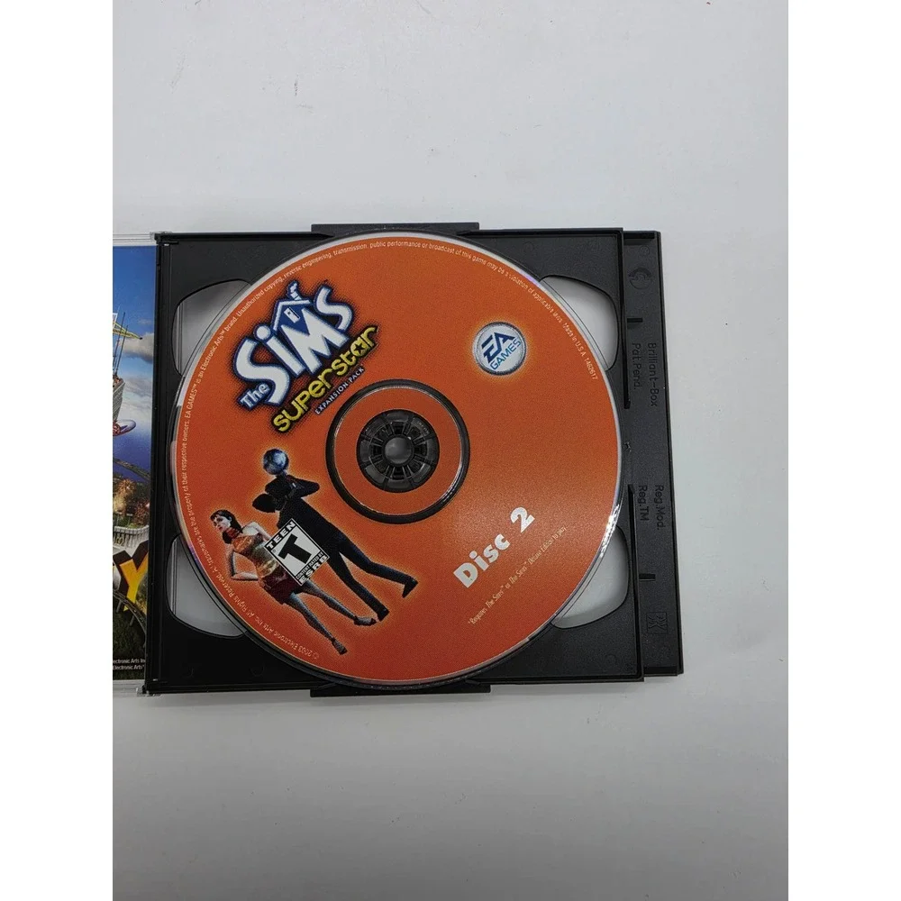 The Sims Superstar Expansion Pack PC 2003 EA Games Maxis 2-Disc Jewel Case